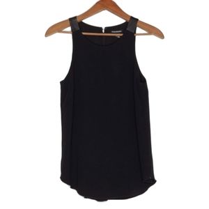 Club Monaco | Racerback Tank Top Blouse XS Black